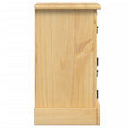 vidaXL Nachttisch Corona 35x32,5x58 cm Massivholz Kiefer