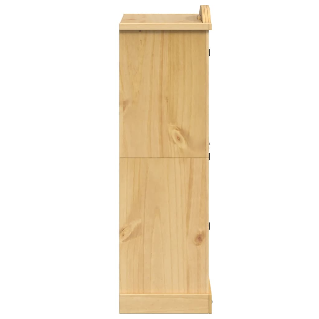 vidaXL Kleiderschrank „Corona“ 101x52x170 cm Massivholz Kiefer