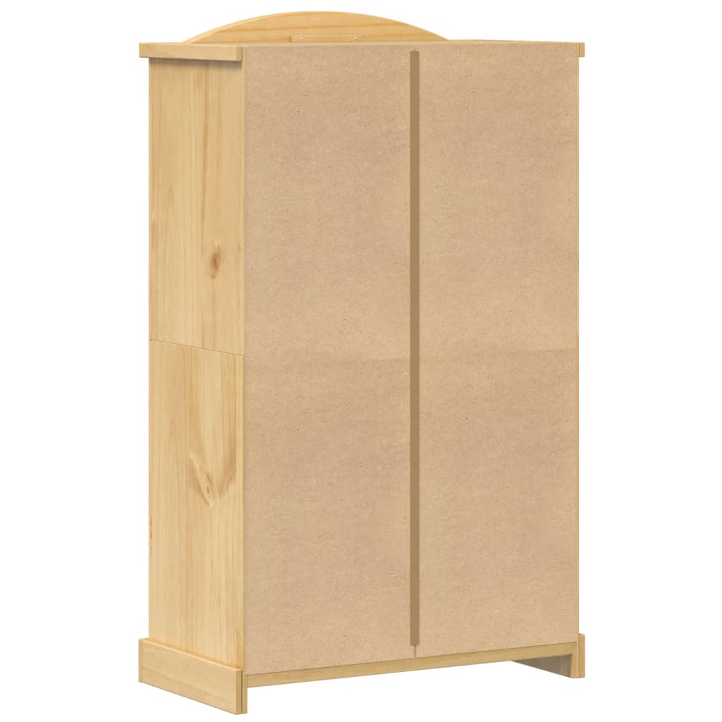 vidaXL Kleiderschrank „Corona“ 101x52x170 cm Massivholz Kiefer