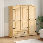 vidaXL Kleiderschrank Corona 151,5x52x170 cm Massivholz Kiefer