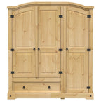 vidaXL Kleiderschrank Corona 151,5x52x170 cm Massivholz Kiefer