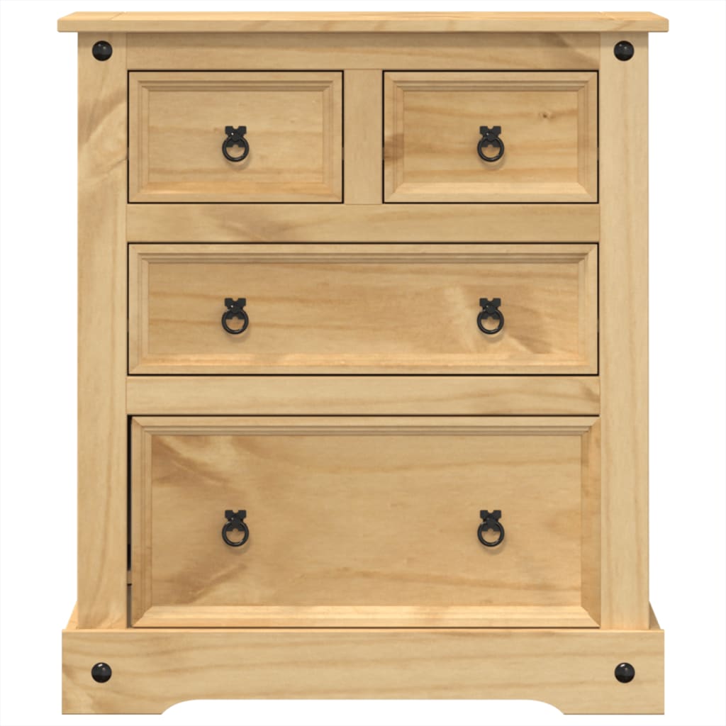 vidaXL Kommode Corona 80x43x91 cm Massivholz Kiefer