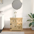 vidaXL Sideboard Corona 80x40x75 cm Massivholz Kiefer