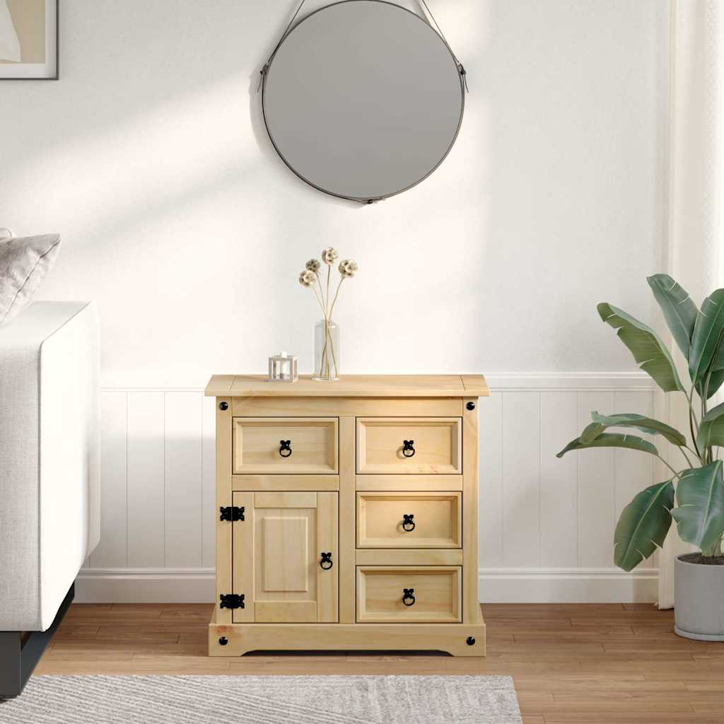 vidaXL Sideboard Corona 80x40x75 cm Massivholz Kiefer