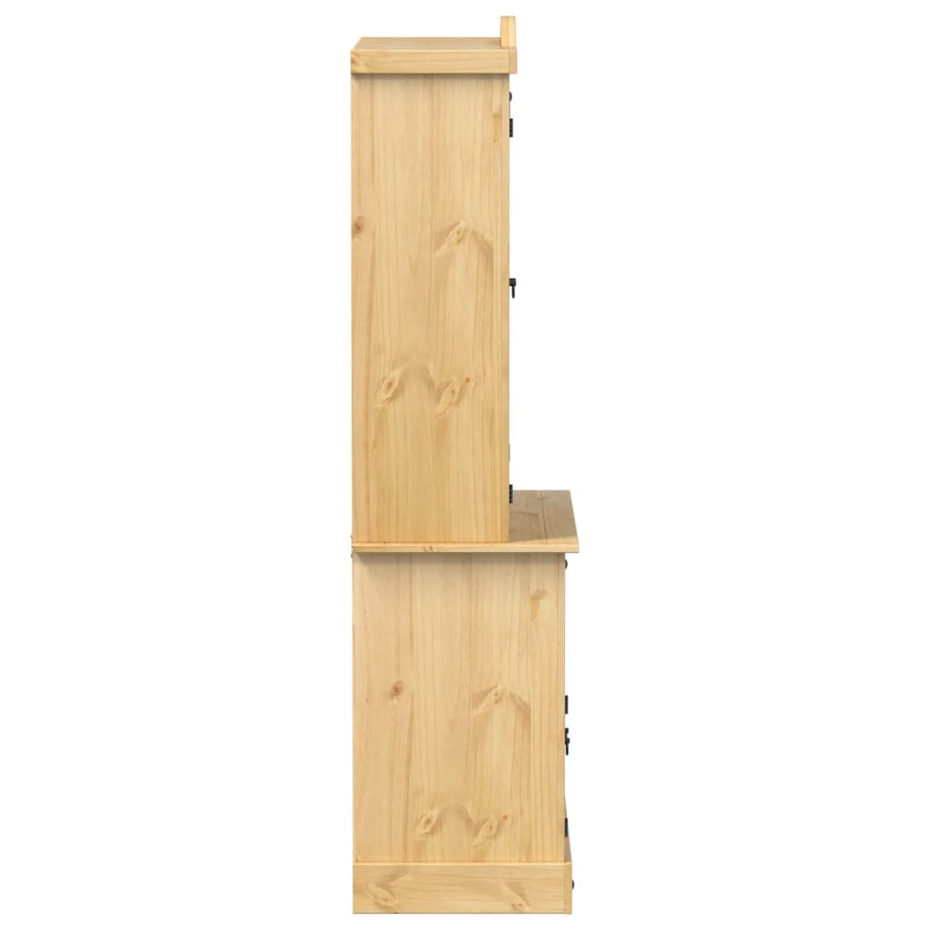 vidaXL Vitrine Corona 100x48,5x179 cm Massivholz Kiefer