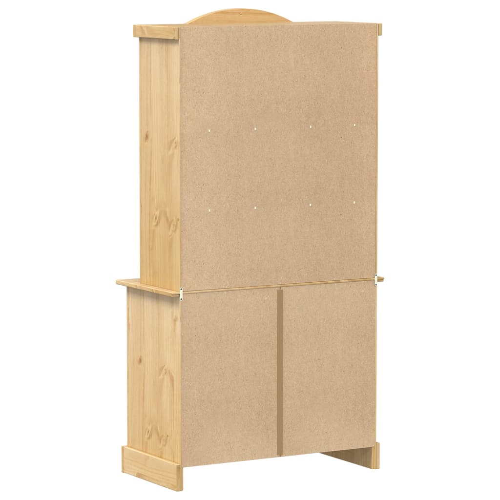vidaXL Vitrine Corona 100x48,5x179 cm Massivholz Kiefer