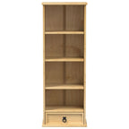 vidaXL CD-Schrank Corona 40x30x110 cm Massivholz Kiefer