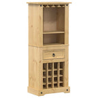 vidaXL Weinregal Corona 56x35x134,5 cm Massivholz Kiefer