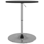 vidaXL Bartisch Schwarz 60x60x90 cm Holzwerkstoff Verchromter Stahl