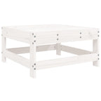 vidaXL 8-tlg. Garten-Sofagarnitur Weiß Massivholz Kiefer