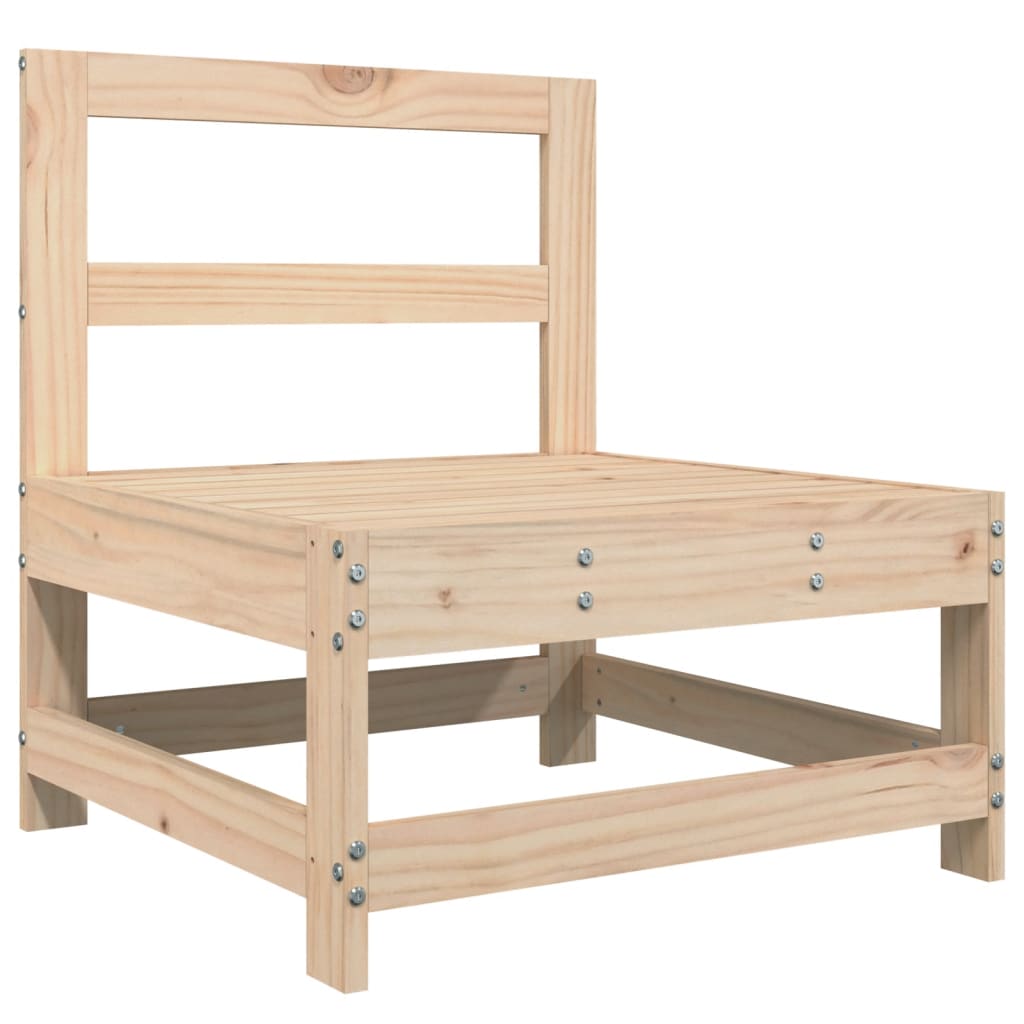 vidaXL 11-tlg. Garten-Sofagarnitur Massivholz Kiefer