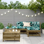 vidaXL 5-tlg. Garten-Lounge-Set mit Kissen Imprägniertes Kiefernholz