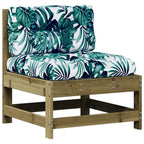 vidaXL 5-tlg. Garten-Lounge-Set mit Kissen Imprägniertes Kiefernholz