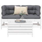 vidaXL 3-tlg. Garten-Sofagarnitur Massivholz Kiefer
