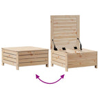 vidaXL 3-tlg. Garten-Lounge-Set mit Kissen Massivholz Kiefer