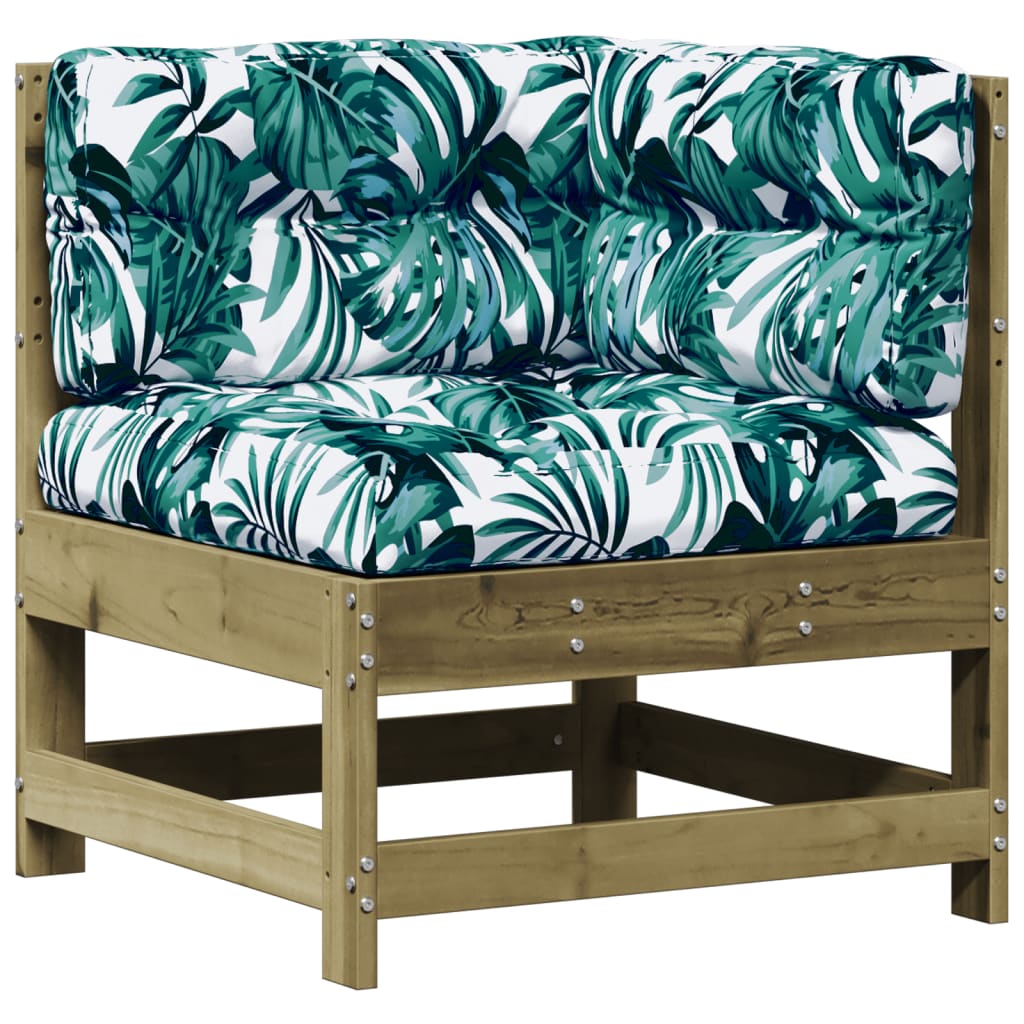 vidaXL 4-tlg. Garten-Lounge-Set mit Kissen Kiefernholz Imprägniert