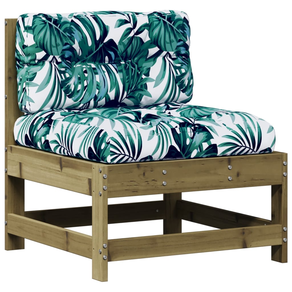 vidaXL 4-tlg. Garten-Lounge-Set mit Kissen Kiefernholz Imprägniert