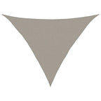 vidaXL Sonnensegel 160 g/m² Dreieckig Hellgrau 2,5x2,5x3,5 m HDPE