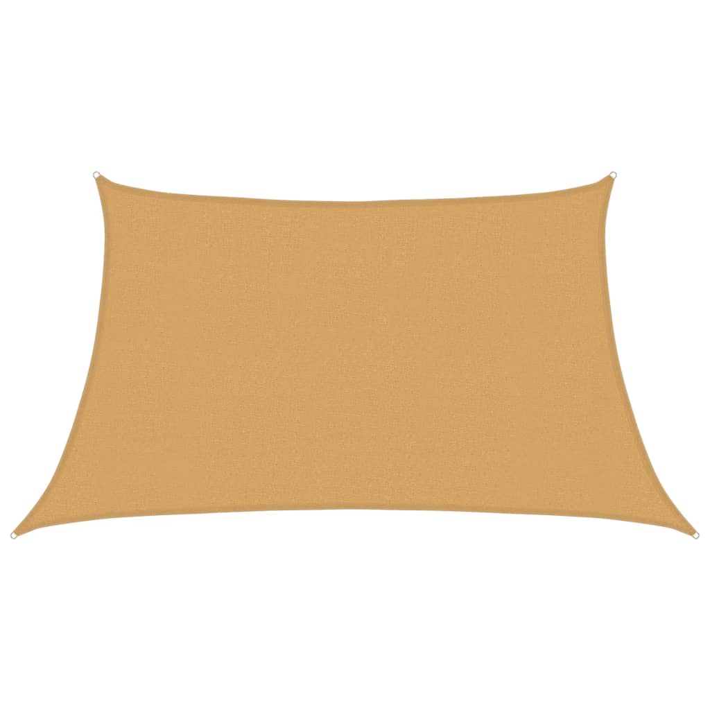 vidaXL Sonnensegel 160 g/m² Trapez Hellgrau 3/4x2 m HDPE