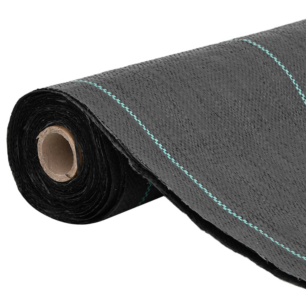 vidaXL Unkrautmembran Schwarz 0,5x50 m PP