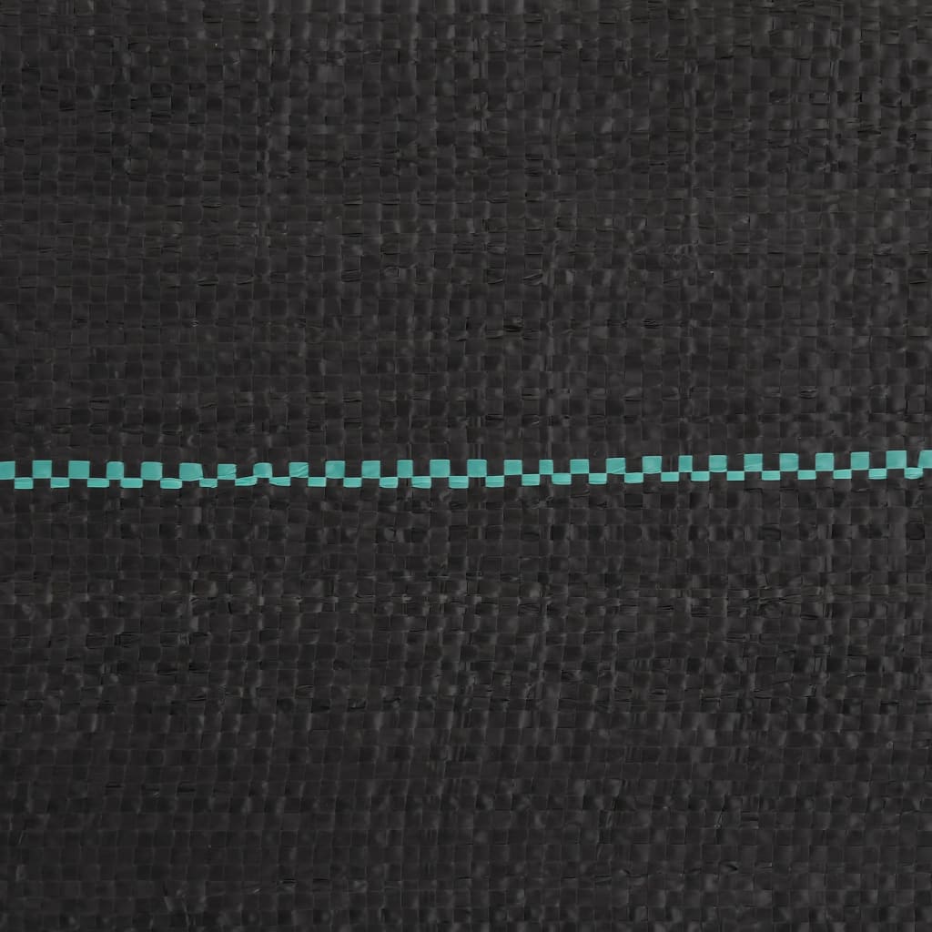 vidaXL Unkrautmembran Schwarz 0,5x50 m PP