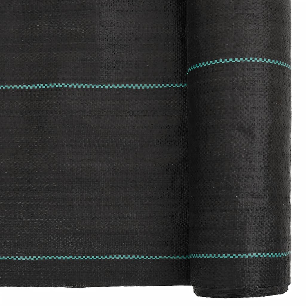 vidaXL Unkrautmembran Schwarz 0,5x50 m PP