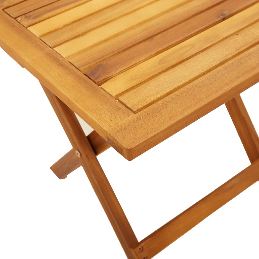 vidaXL Sonnenliegen 2 Stk. mit Tisch Schwarz Massivholz Akazie