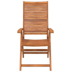 vidaXL Gartenstühle 4 Stk. Verstellbar 56x72x107 cm Massivholz Akazie