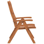 vidaXL Gartenstühle 4 Stk. Verstellbar 56x72x107 cm Massivholz Akazie