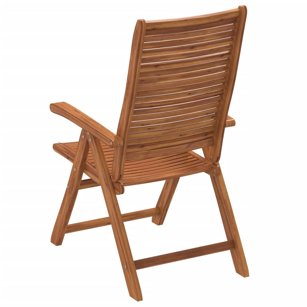 vidaXL Gartenstühle 4 Stk. Verstellbar 56x72x107 cm Massivholz Akazie