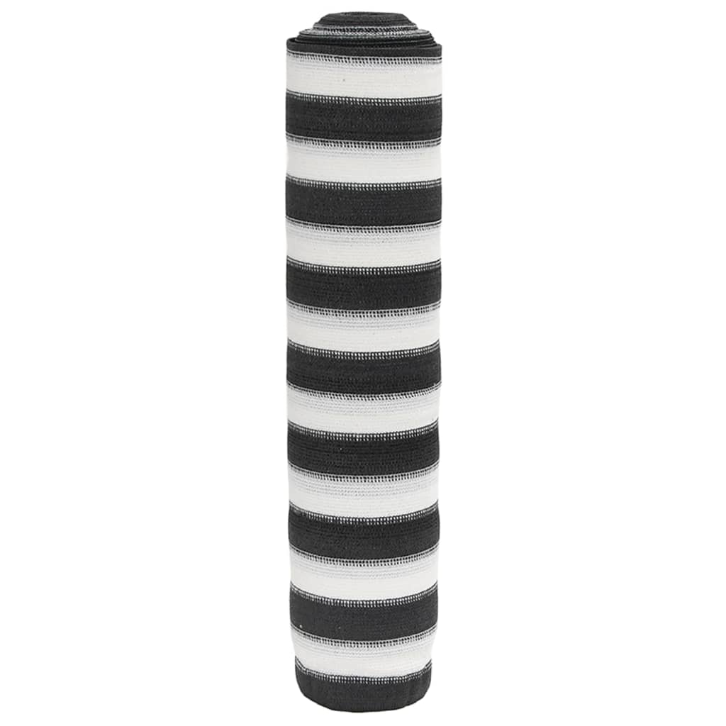 vidaXL Zaunblende Anthrazit und Weiß 1x10 m HDPE 75 g/m²