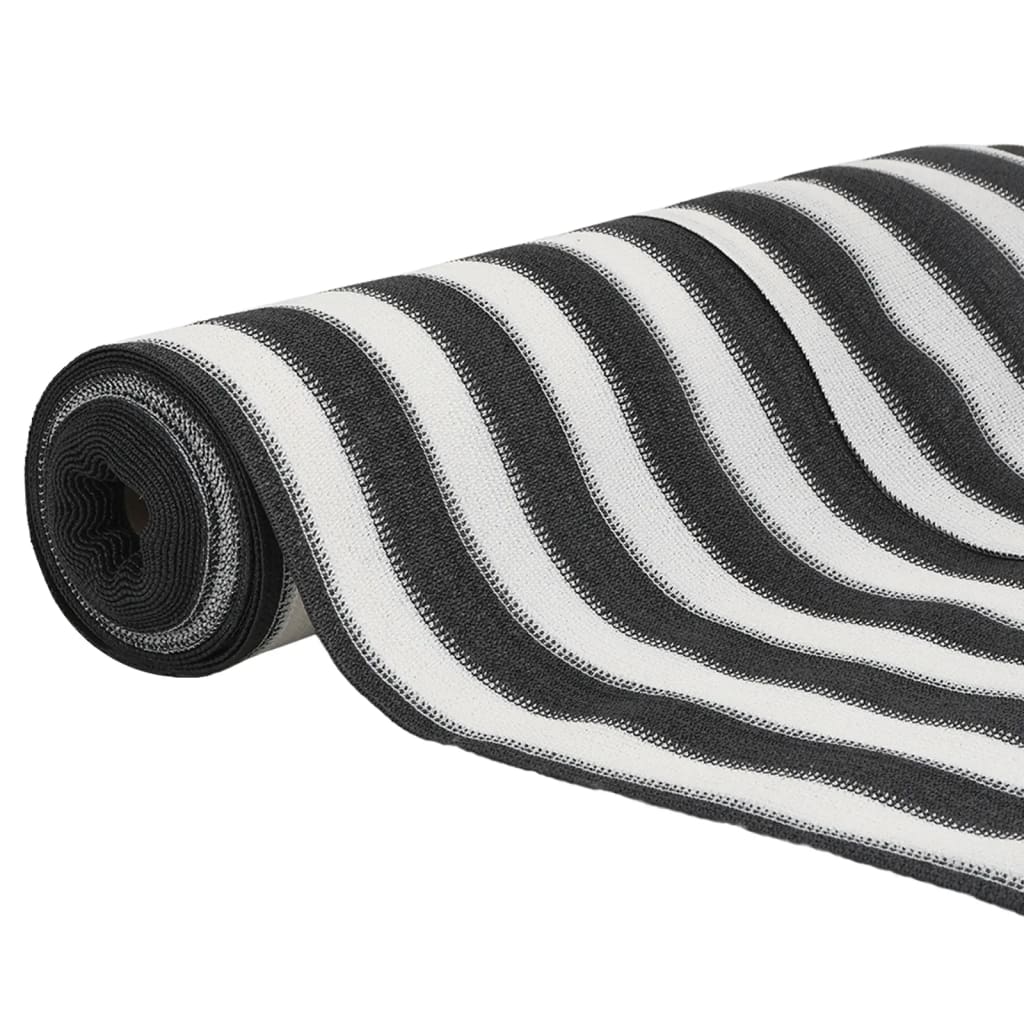 vidaXL Zaunblende Anthrazit und Weiß 1x10 m HDPE 75 g/m²