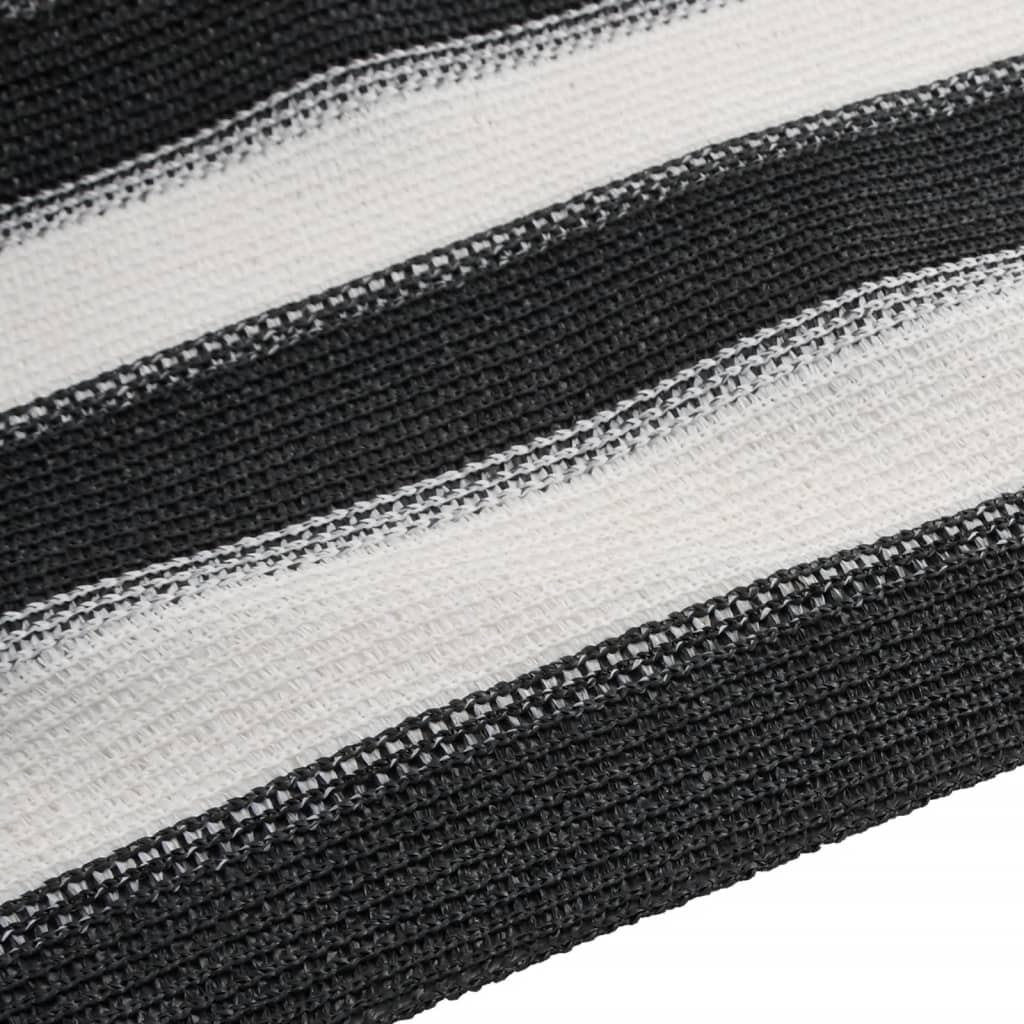vidaXL Zaunblende Anthrazit und Weiß 1x10 m HDPE 75 g/m²