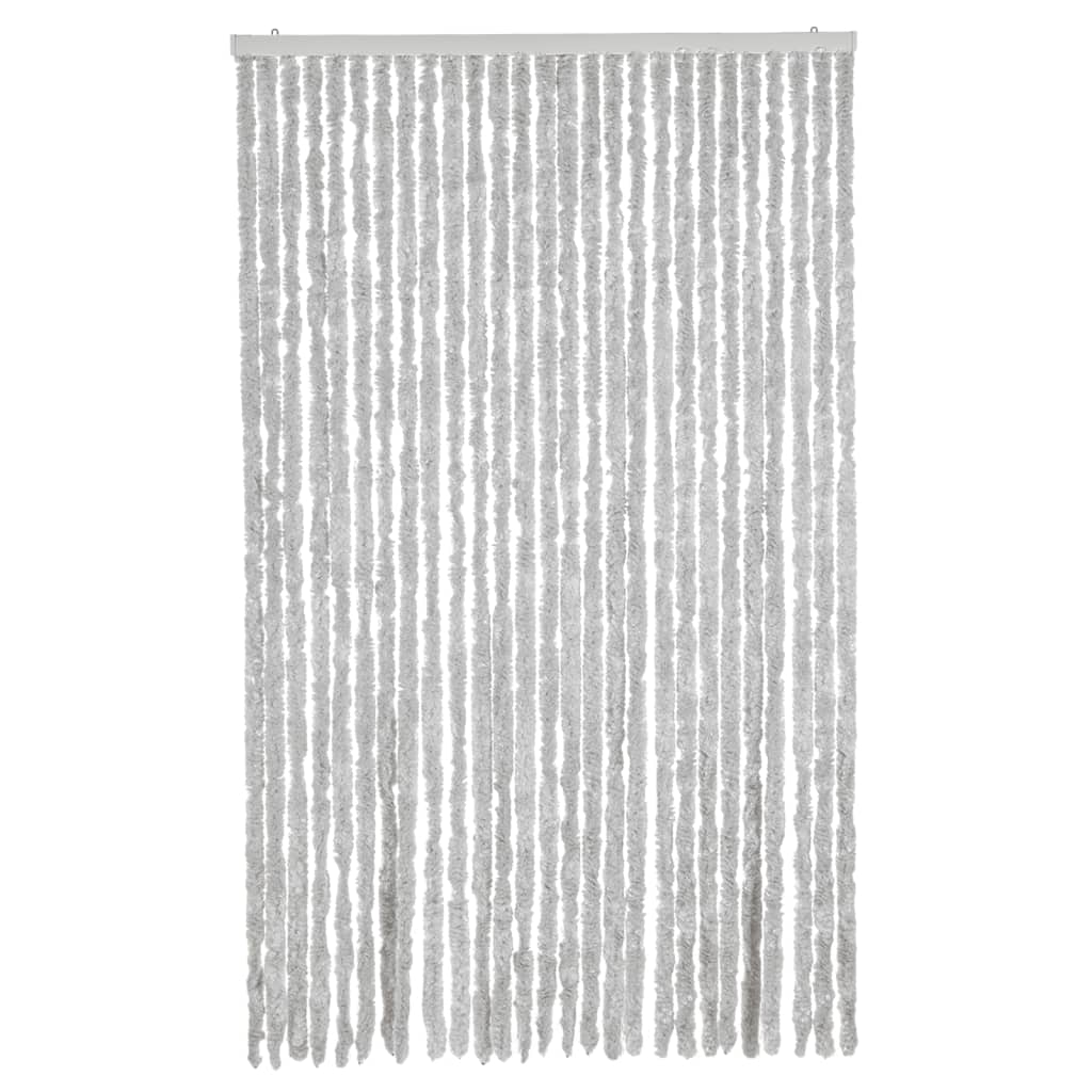 vidaXL Fliegenvorhang Grau 118x220 cm Chenille