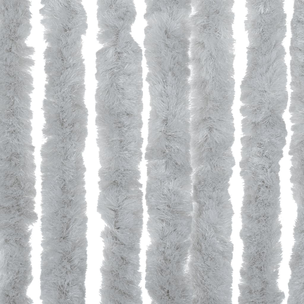 vidaXL Fliegenvorhang Grau 118x220 cm Chenille