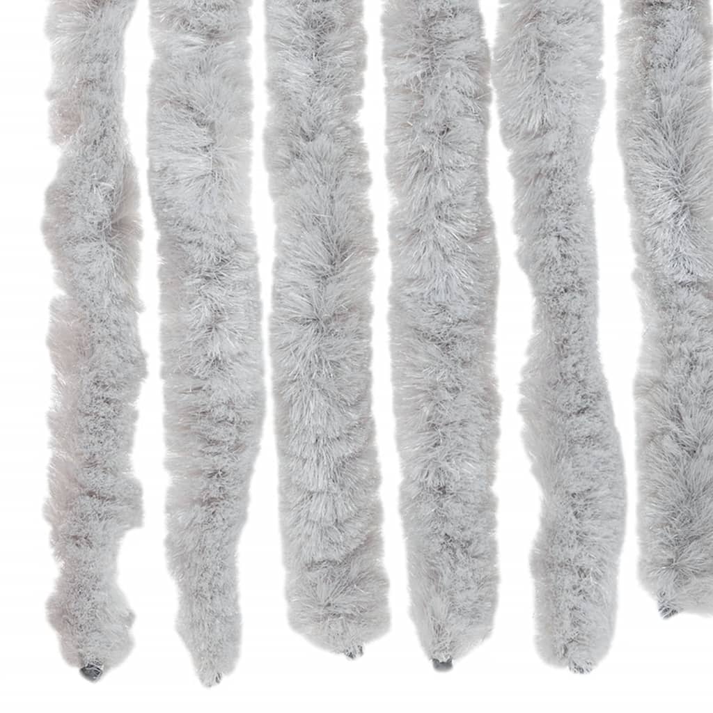 vidaXL Fliegenvorhang Grau 118x220 cm Chenille