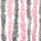 vidaXL Fliegenvorhang Silbergrau und Rosa 118x220 cm Chenille