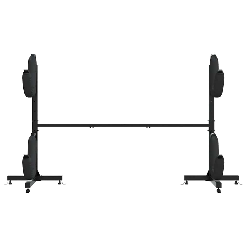 vidaXL Lagerregal für 2 Kajaks 250x57x127,5 cm Stahl