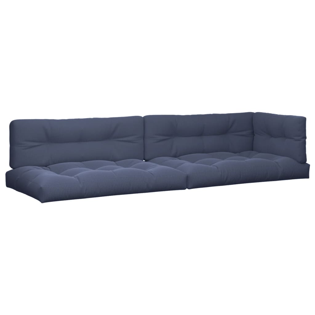 vidaXL Palettenkissen 5 Stk. Marineblau Stoff