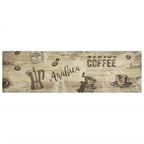 vidaXL Küchenteppich Waschbar Kaffee Braun 45x150 cm Samt