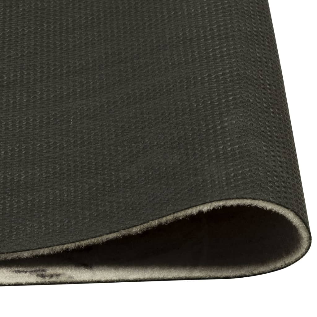 vidaXL Küchenteppich Waschbar Kaffee Braun 45x150 cm Samt