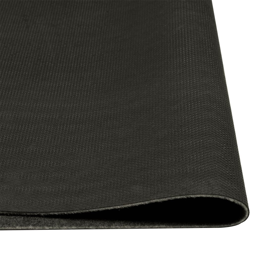 vidaXL Küchenteppich Waschbar Wein Grau 60x180 cm Samt