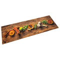 vidaXL Küchenteppich Waschbar Gewürze 45x150 cm Samt