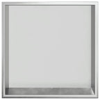 vidaXL Duschnische Gebürstet Silbern 32x32x9 cm Edelstahl