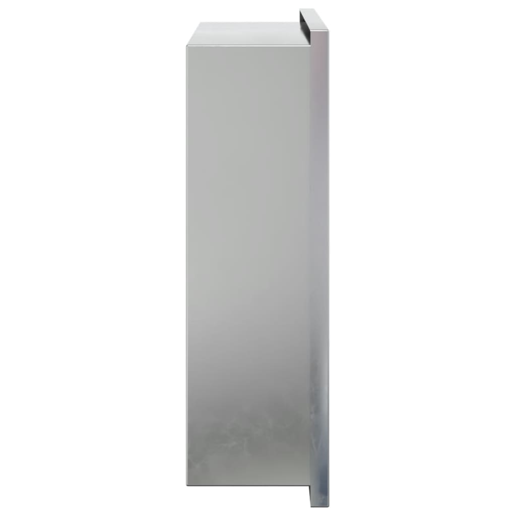 vidaXL Duschnische Gebürstet Silbern 32x32x9 cm Edelstahl