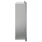 vidaXL Duschnische Gebürstet Silbern 32x32x9 cm Edelstahl