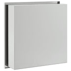 vidaXL Duschnische Gebürstet Silbern 32x32x9 cm Edelstahl