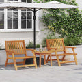 vidaXL Gartenstuhl 3 pcs Braun Massivholz Akazie