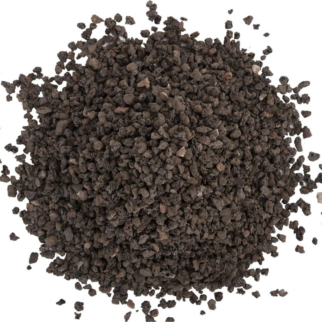 vidaXL Basalt-Kies 25 kg Schwarz 5-8 mm