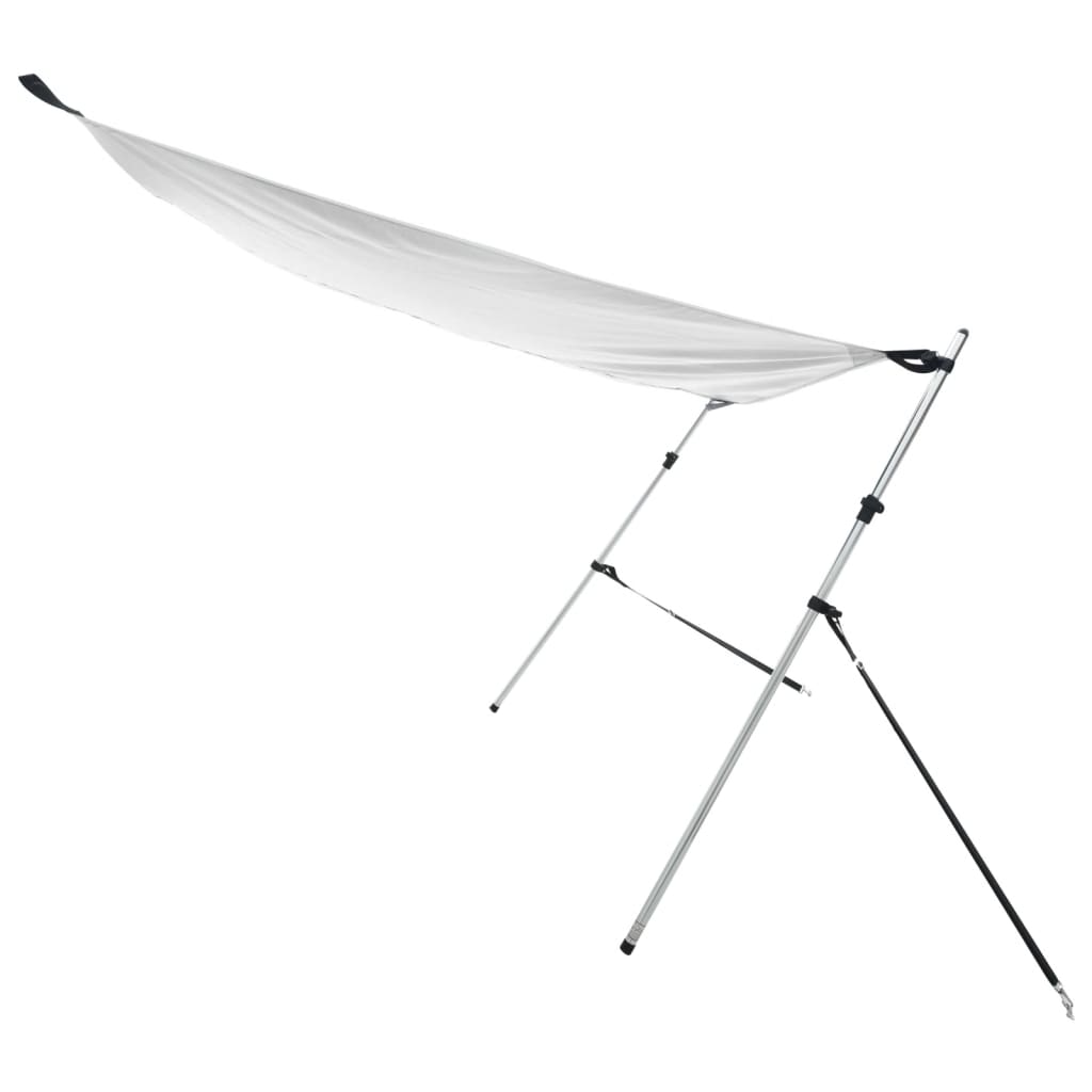 vidaXL T-Top-Beschattungsverlängerung Weiß 174x205x (115-194) cm